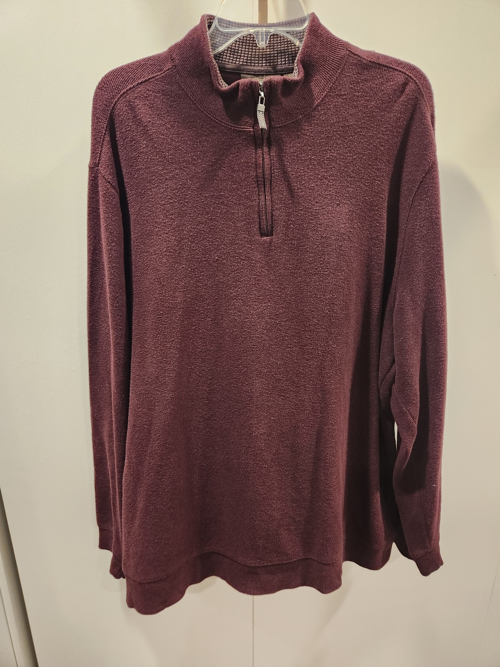Tasso Elba Plum Quarter-Zip Pullover